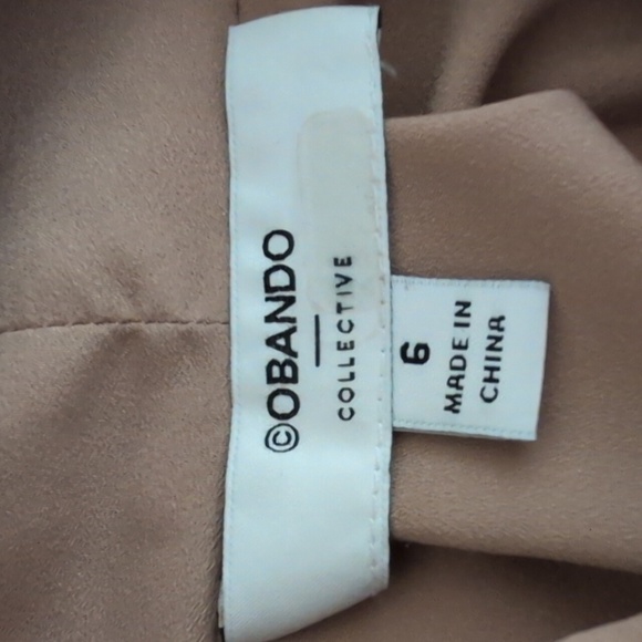 Obando x RTR Beige Wrap Neck Top Size 6 - Picture 7 of 7